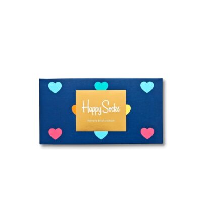 Heart Brief and Sock Gift Box