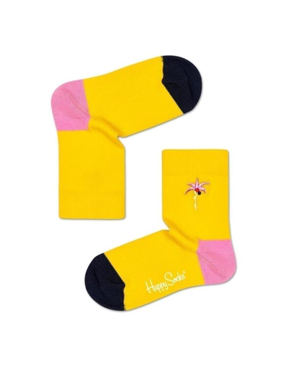 Kids Embroidery  Confetti Palm Sock