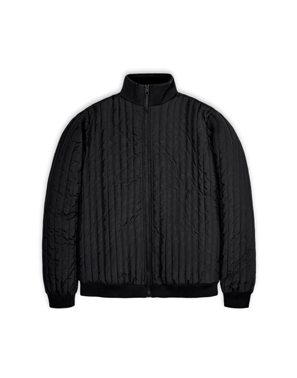 Rains 18300-01 Liner High Neck Jacket Black Men Women  Outerwear Outerwear Spring and autumn jackets Spring and autumn jackets