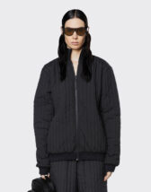 Rains 18300-01 Liner High Neck Jacket Black Jakk Mehed Naised Ülerõivad Ülerõivad Kevad-sügis joped Kevad- ja sügisjoped