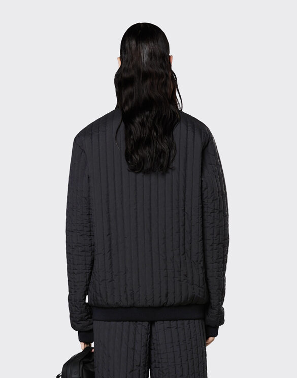 Rains 18300-01 Liner High Neck Jacket Black Jakk Mehed Naised Ülerõivad Ülerõivad Kevad-sügis joped Kevad- ja sügisjoped