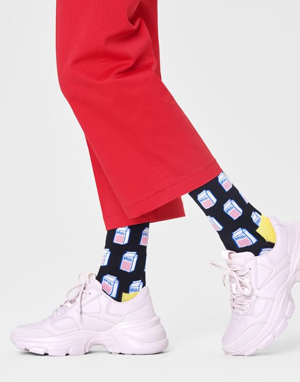 Happy Socks Milk Black Socks MLK01-9300 Socks