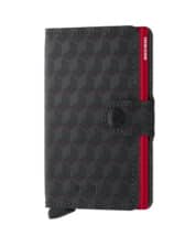 Secrid Accessories Wallets & cardholders Miniwallets Miniwallet Optical Black-Red MOp-Black-Red