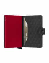 Secrid Accessories Wallets & cardholders Miniwallets Miniwallet Optical Black-Red MOp-Black-Red