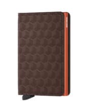 Secrid Accessories Wallets & cardholders Slimwallets Slimwallet Optical Brown-Orange SOp-Brown-Orange