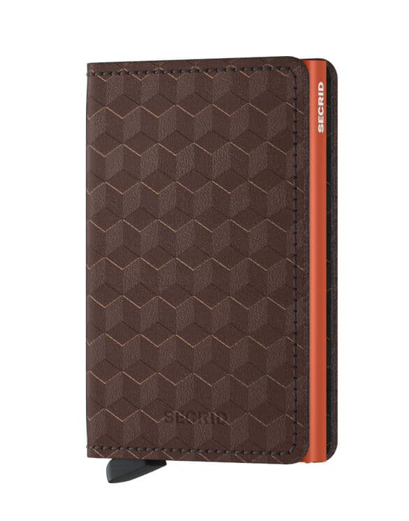 Secrid Accessories Wallets & cardholders Slimwallets Slimwallet Optical Brown-Orange SOp-Brown-Orange