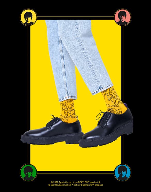Happy Socks Beatles Lines Sokid BEA01-2203 Sokid The Beatles x Happy Socks