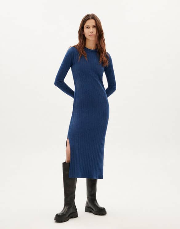 Thinking Mu Women Dresses Navy Trash Gina Dress WDR00164