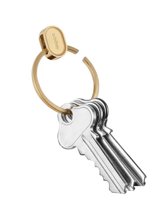 Orbitkey Võtmehoidjad Ring V2 Yellow Gold Võtmerõngas PRN2-YGD-102