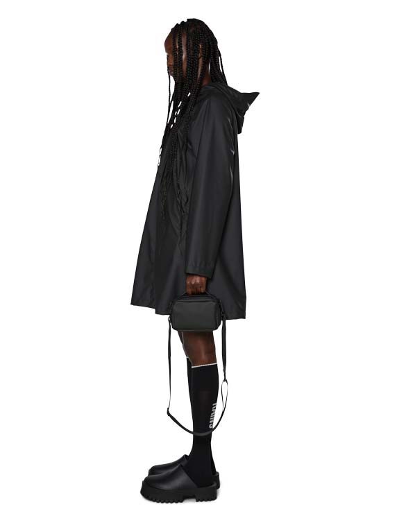 Rains 18050-01 Black A-line W Jacket Black Vihmamantel  Naised  Ülerõivad  Vihmajakid
