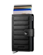 Secrid Accessories Wallets & cardholders Miniwallets Premium Miniwallet Emboss Lines Black MEl-Black