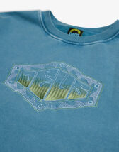 Deus Ex Machina DMF238081-Maui Blue } Wavepool Acid Crew Maui Blue Men Sweaters & hoodies