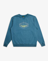 Deus Ex Machina DMF238081-Maui Blue } Wavepool Acid Crew Maui Blue Men Sweaters & hoodies