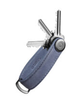 Orbitkey Keychains Crazy Horse Leather Key Organiser Steel Grey KCH2-SGY-101