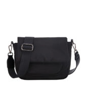Hvisk Cayman Pocket Puffer Matte Twill Black Bag