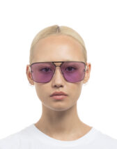 LE SPECS LSU2429718 Metazoic Bright Gold Päikeseprillid Aksessuaarid Prillid Päikeseprillid