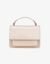 Hvisk Renei Shiny Structure Light Nude on stiilne läikiva viimistlusega naiste väike crossbody ehk üleõlakott, mida saab kanda ka käekotina