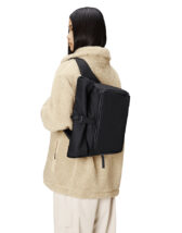 Rains 14570-01 Black Rolltop Commuter Bag Black Kott Aksessuaarid Kotid Õlakotid
