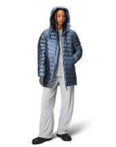 Rains 15900-36 Bay Lohja Long Puffer Jacket Bay Jope Mehed Naised Ülerõivad  Kevad-sügis joped