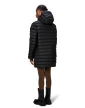 Rains 15900-01 Black Lohja Long Puffer Jacket Black Men Women  Outerwear Outerwear Spring and autumn jackets Spring and autumn jackets