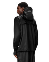 Rains 18370-84 Black Grain Storm Breaker Black Grain Men Women  Outerwear Outerwear Rain jackets Rain jackets