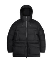 Rains 15210-01 Black Alta Long Puffer Cargo Jacket Black Men Women  Outerwear Outerwear Winter jackets and coats Winter coats and jackets