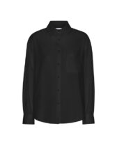 Colorful Standard Women Blouses and tops Organic Oversized Shirt Deep Black CS4005-Deep Black