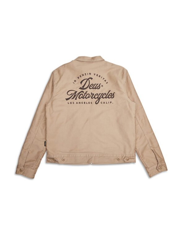 Deus Ex Machina Men Jackets Ride Out Work Jacket Khaki DMF246558-KHK