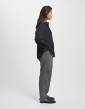 Colorful Standard Women Blouses and tops Organic Oversized Shirt Deep Black CS4005-Deep Black
