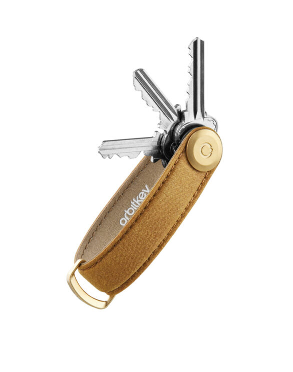 Orbitkey Võtmehoidjad Waxed Canvas Golden Sand Võtmehoidja KWC2-GSD-107