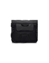 Rains 14490-01 Black Trail Rolltop Messenger Bag Black   Bags