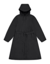 Rains 12040-01 Black A-Line Longer W Jacket Black Vihmamantel Naised  Ülerõivad  Vihmajakid