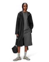 Rains 12040-01 Black A-Line Longer W Jacket Black Vihmamantel Naised  Ülerõivad  Vihmajakid