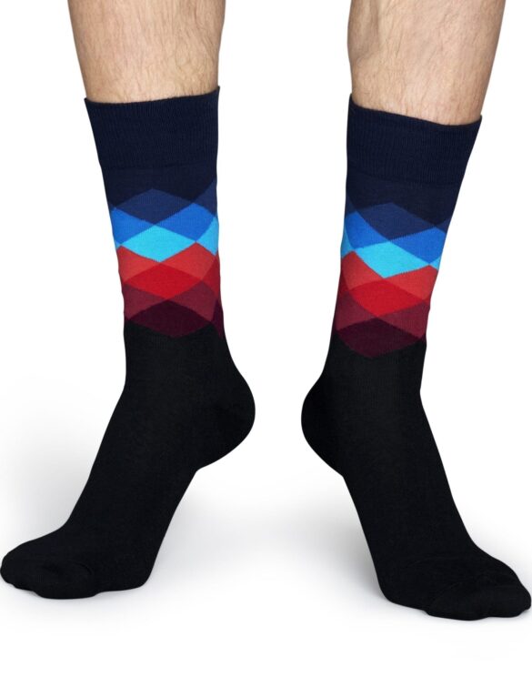 Faded Diamond Sock