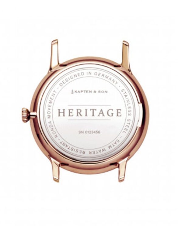 Heritage Black Leather käekell