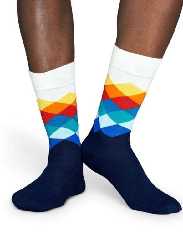 Faded Diamond Sock