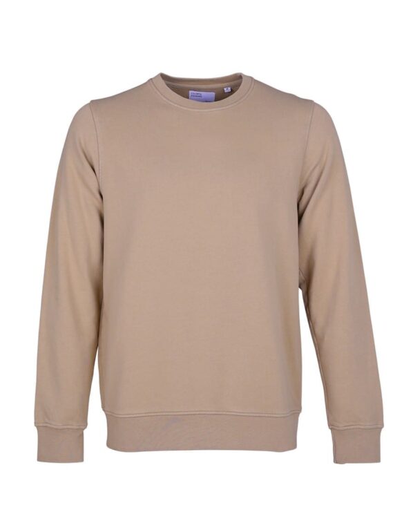 Colorful Standard Classic Organic Crew Desert Khaki. Sustainable men's and women's sweatshirts.