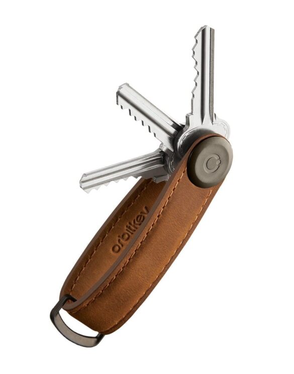 Leather Key Organiser Chestnut