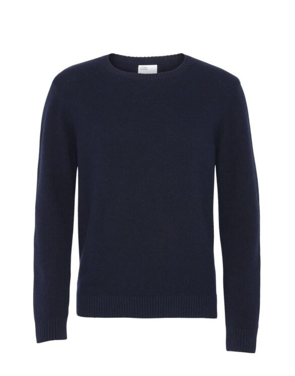 Colorful Standard Merino Wool Crew Navy Blue unisex recycled wool sweater