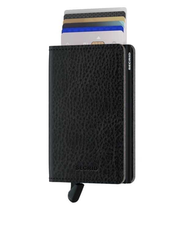 Slimwallet Vegetable Tanned Black-Black | Secrid wallets & card holders
