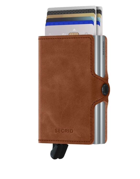 Secrid Twinwallet Vintage Cognac-Silver