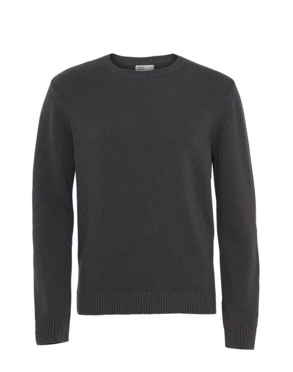 classic merino wool crew lava grey