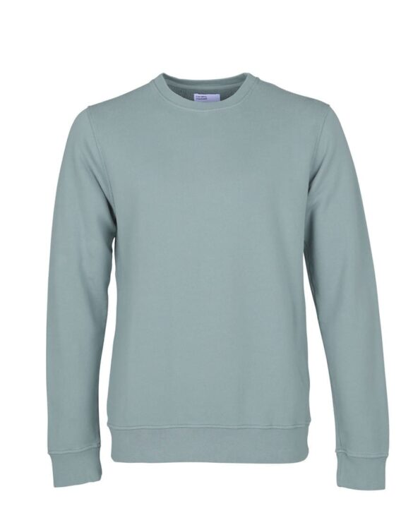 Colorful Standard Classic Organic Crew Steel Blue. Sustainable men's and women's sweatshirts.