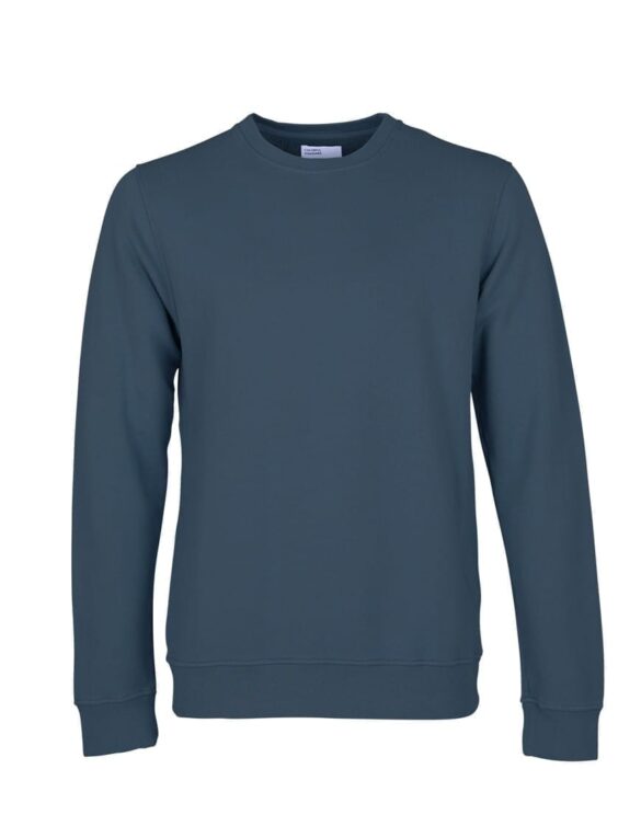 Colorful Standard Classic Organic Crew Petrol Blue. Sustainable men's and women's sweatshirts.