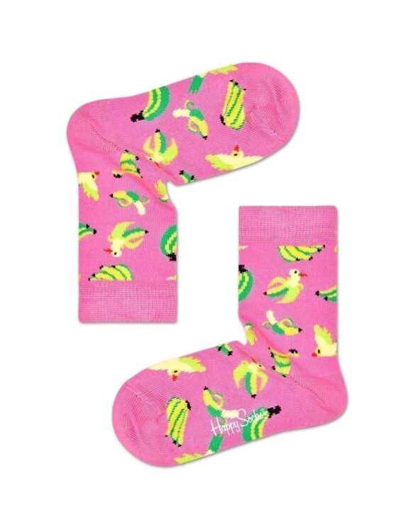 Happy Socks Banana Bird laste sokid roosad sokid