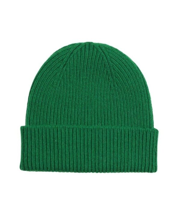 Colorful Standard Meriinovillane Beanie Kelly Green