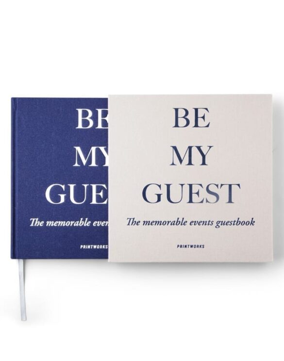 Printworks Market Guest Book Grey/Navy