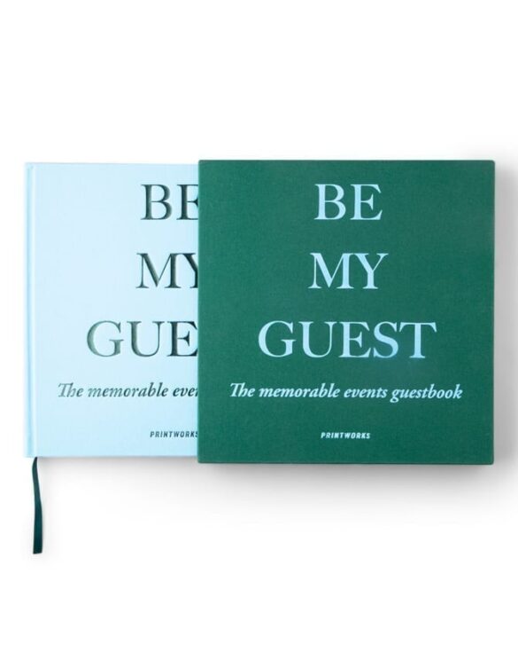 Printworks Market Guest Book Green/Blue