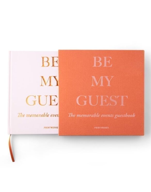 Printworks Market Guest Book Rust/Pink