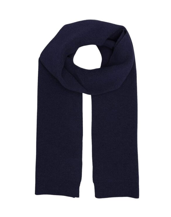 Colorful Standard Merino Wool Scarf Navy Blue
